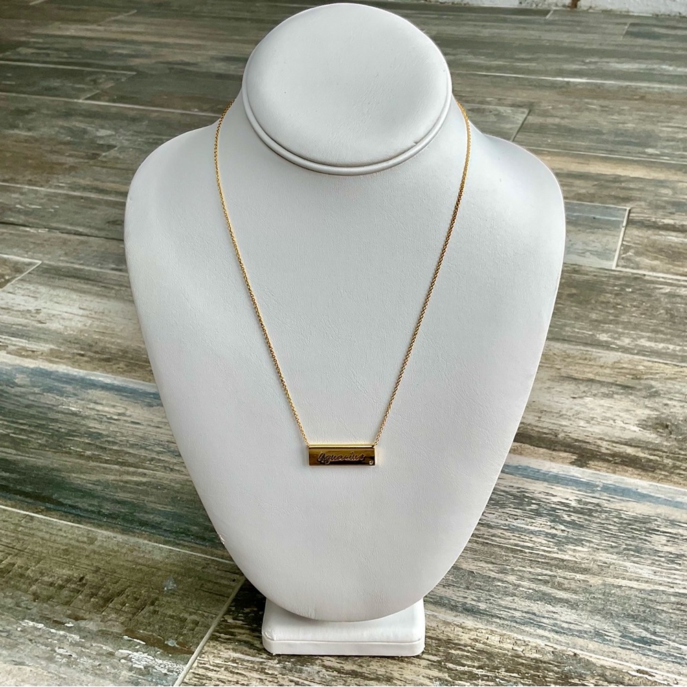 Gold Bar Necklace